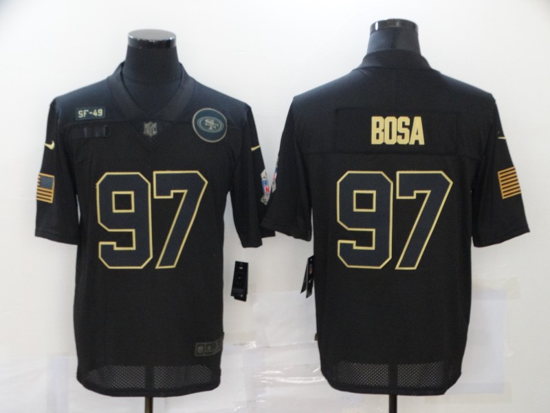 Men's San Francisco 49ers Nick Bosa #97 Black Authentic Jersey